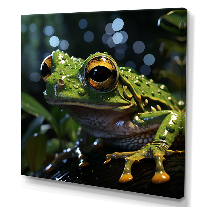 Expressionist Frog Movement - Frog Canvas Wall Art
