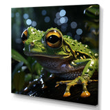 Expressionist Frog Movement - Frog Canvas Wall Art