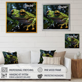 Expressionist Frog Movement - Frog Canvas Wall Art