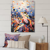 Popart Frog Popart - Frog Canvas Wall Art