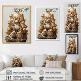 Minimalism Frog Pyramid - Frog Home Decor Art
