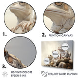 Minimalist Frog Essence - Frog Framed Canvas Art