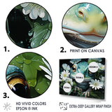 Cute Frog Portrait At The Pond - Frog Bedroom Wall Art