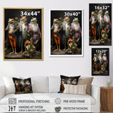 Dressed Frog Ballet - Frog Canvas Wall Art