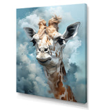 Blue Giraffes In Harmony - Giraffe Wall Art Prints