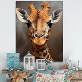 Selfie Giraffe In Sepia Tone - Giraffe Wall Art Prints