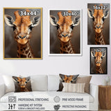 Selfie Giraffe In Sepia Tone - Giraffe Wall Art Prints