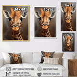 Selfie Giraffe In Sepia Tone - Giraffe Wall Art Prints