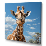 Brown Giraffe Dreamy Long Neck - Giraffe Living Room Wall Art