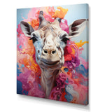 Multicolor Giraffe Pastel Giants - Giraffe Wall Art Prints