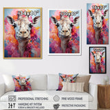 Multicolor Giraffe Pastel Giants - Giraffe Wall Art Prints
