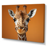 Brown Giraffe Savannah Sentinel - Giraffe Canvas Wall Art