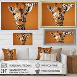 Brown Giraffe Savannah Sentinel - Giraffe Canvas Wall Art