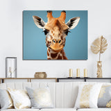 Blue Giraffe Savannah Sentinel - Giraffe Wall Decor