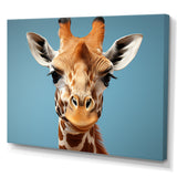 Blue Giraffe Savannah Sentinel - Giraffe Wall Decor