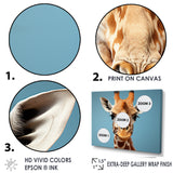 Blue Giraffe Savannah Sentinel - Giraffe Wall Decor