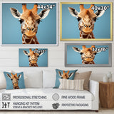 Blue Giraffe Savannah Sentinel - Giraffe Wall Decor