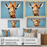 Blue Giraffe Savannah Sentinel - Giraffe Wall Decor
