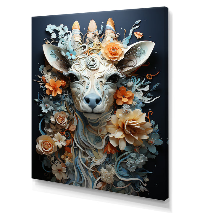 Grey Giraffe Surreal Savanna - Giraffe Wall Art Prints