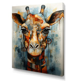 Modern Giraffe Brown Portrait - Brown Giraffe Wall Art
