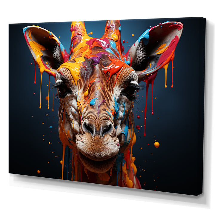 Multicolor Giraffe Urban Graze - Giraffe Home Decor Art