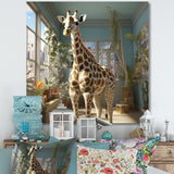 Cute Giraffe Farmhouse Harmony - Giraffe Living Room Wall Art