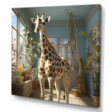 Cute Giraffe Farmhouse Harmony - Giraffe Living Room Wall Art