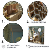 Cute Giraffe Farmhouse Harmony - Giraffe Living Room Wall Art