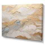 Beige And Gold Glacier Stone Art III - Abstract Canvas Wall Art