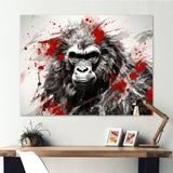 Red Gorilla Graffiti - Gorilla Home Decor Art