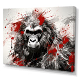 Red Gorilla Graffiti - Gorilla Home Decor Art