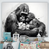 Gorilla Guardian Of His Family - Gorilla Bedroom Wall Art