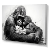 Gorilla Guardian Of His Family - Gorilla Bedroom Wall Art