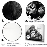 Gorilla Guardian Of His Family - Gorilla Bedroom Wall Art
