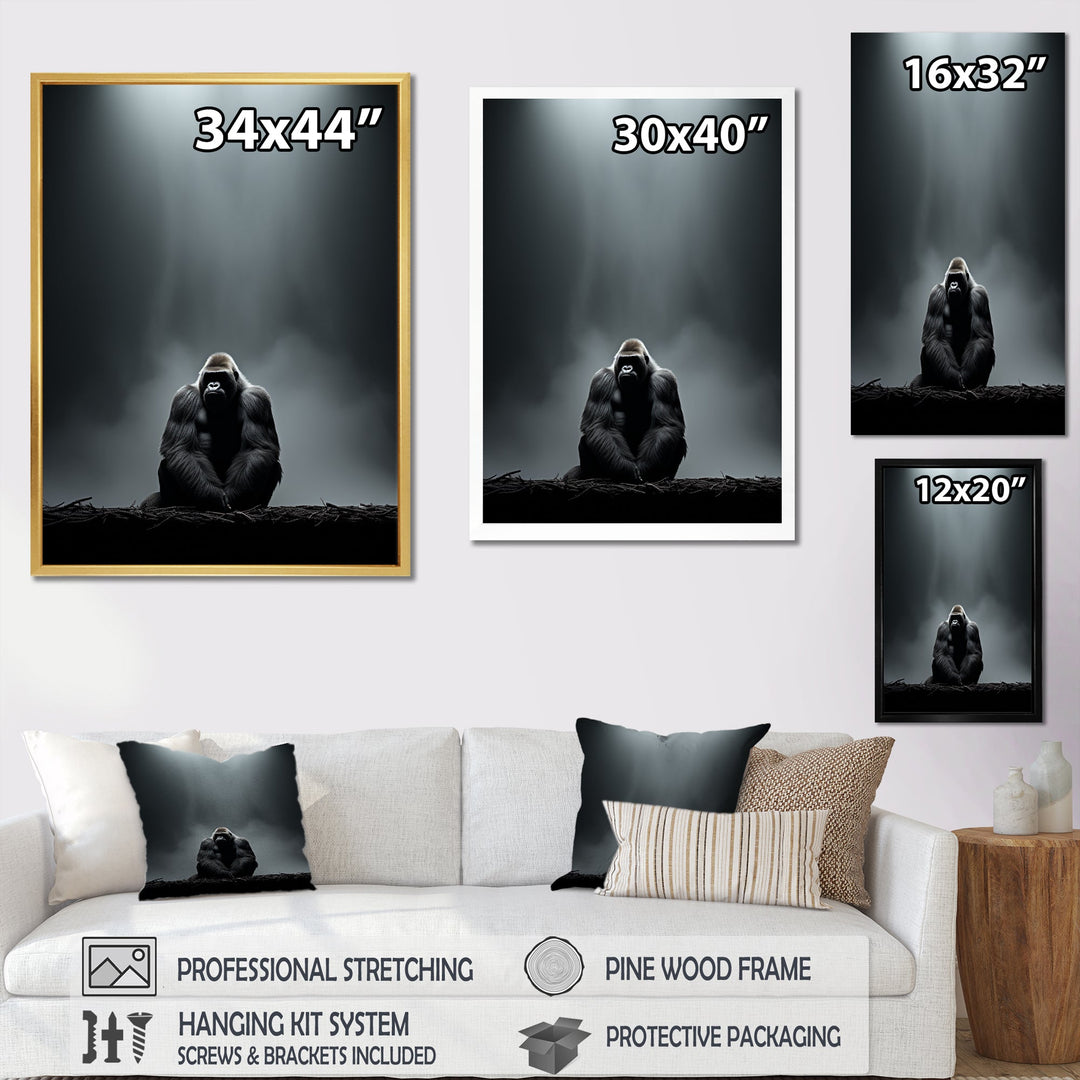 Gorilla Solitude Photography - Gorilla Wall Art Prints