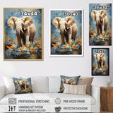 Majestic Elephant In The Wild - Gray Gorilla Wall Art