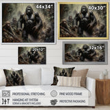 Gorilla Soldier Jungle Journey - Gorilla Bedroom Wall Art
