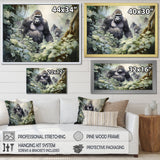 Gorilla Jungle Journey - Gorilla Canvas Wall Art