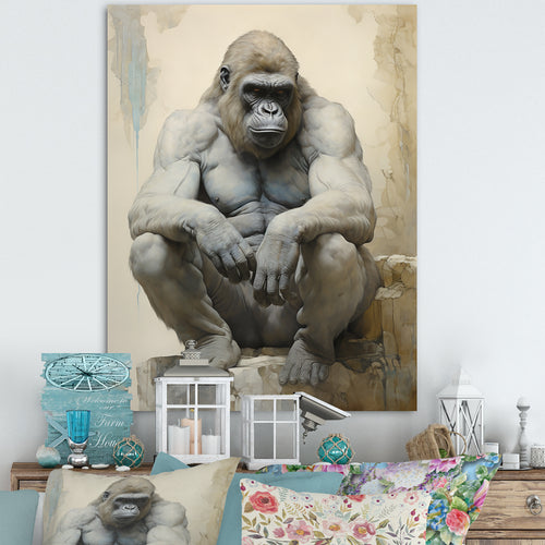 Thoughtful Gorilla - Gorilla Wall Art Prints