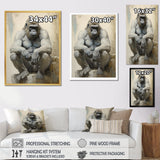 Thoughtful Gorilla - Gorilla Wall Art Prints