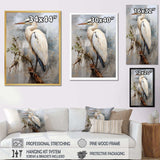 Majestic Blue Heron Horizon - Animals Canvas Wall Art