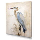 Majestic Blue Heron Horizon II - Animals Canvas Wall Art