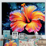 Vibrant Hibiscus In The Tropical Allure - Floral Canvas Wall Art