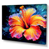 Vibrant Hibiscus In The Tropical Allure - Floral Canvas Wall Art