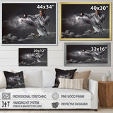 In Air Karate Martial Art Kick - Martial Arts Canvas Wall Art