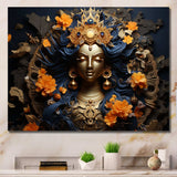 Hinduism Kubera Treasure Topaz God I - Spiritual Canvas Wall Art