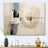 Blue And White Timeless Minimalism - Abstract Canvas Wall Art