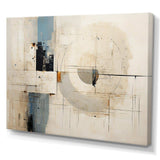 Blue And White Timeless Minimalism - Abstract Canvas Wall Art