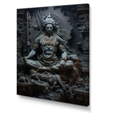 Hinduism Shivas Somber Slate - Spiritual Canvas Wall Art