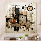 Brown And Black Divine Simplicity - Abstract Canvas Wall Art